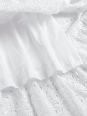 FRIFUL Fold Pleated Detail Flare Skirt