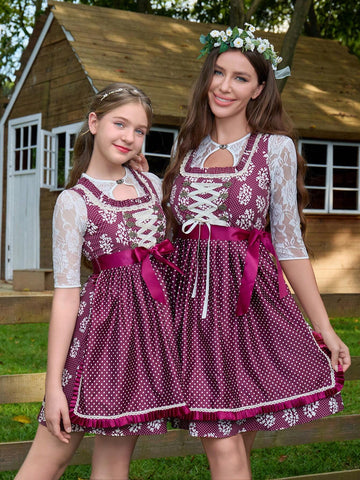 Women's Vintage Floral Patchwork Summer Dress