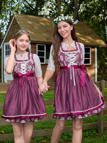 Women's Vintage Floral Patchwork Summer Dress