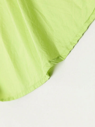 Young Girl 2024 New Summer Sleeveless Dress With Floral Decoration