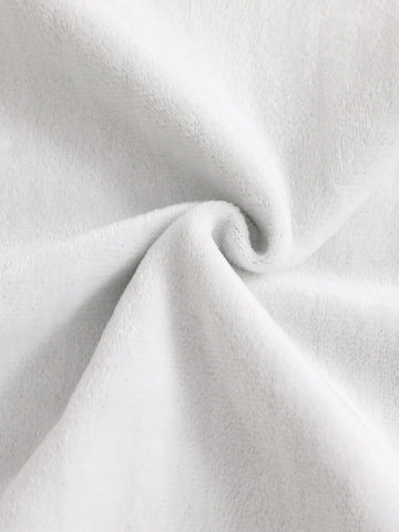 Young Girl 2pcs/Set Basics Knitted Solid Color Round Neck Fitted Dress, Casual Comfortable, Great For Casual & Daily Wear & School Daily In Autumn Winter