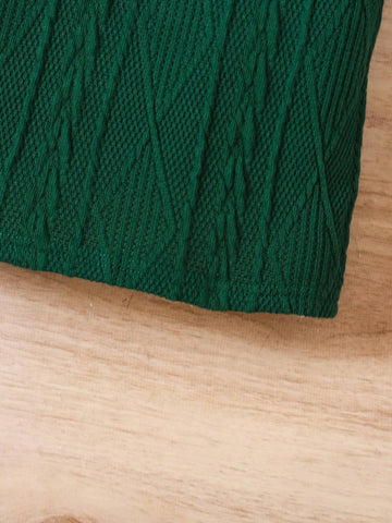 Young Girl And Young Girl Knit Turtleneck Textured Dress, Suitable For Casual Daily Wear, Autumn/Winter