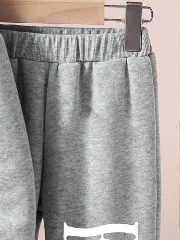 Young Girl Angel Bear Hooded Fleece Sweatshirt Set