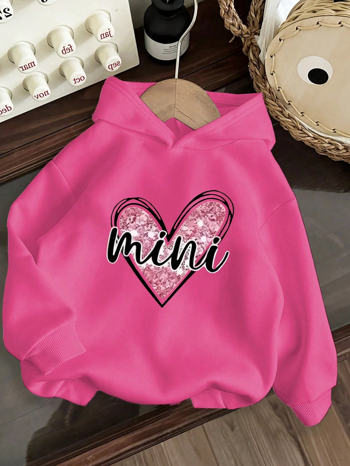 Young Girl Casual Comfortable Warm Thermal Lined Hooded Long Sleeve Sweatshirt, Autumn/Winter