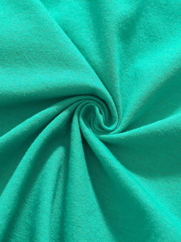 Young Girl Casual Floral Patched Short Sleeve T-Shirt, Breathable And Fashionable For Summer