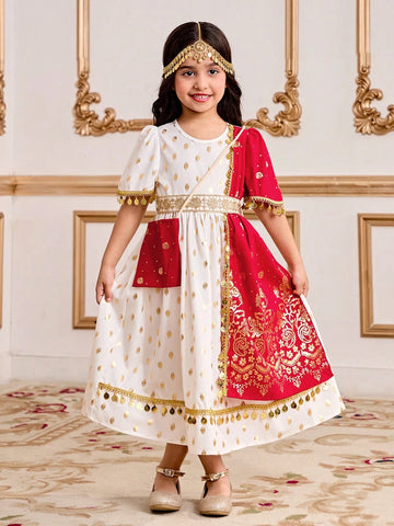 Young Girl Casual Minimalist Style Daily Wear Dress