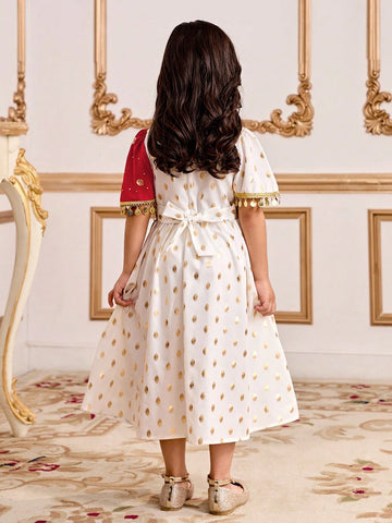 Young Girl Casual Minimalist Style Daily Wear Dress