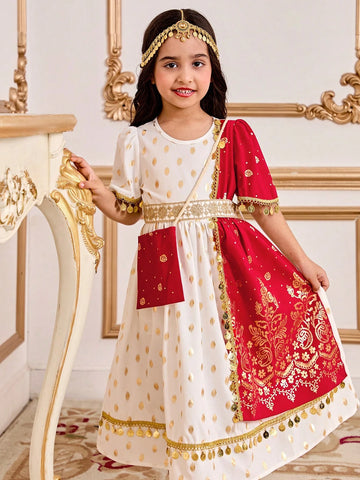 Young Girl Casual Minimalist Style Daily Wear Dress