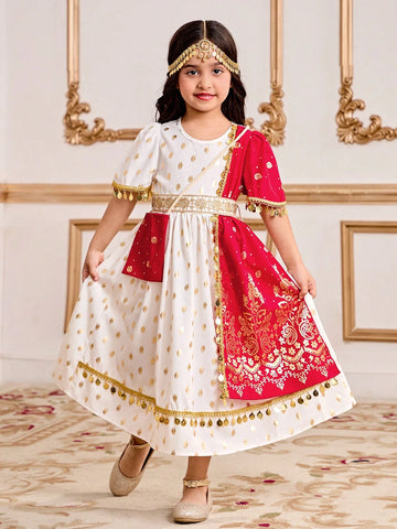 Young Girl Casual Minimalist Style Daily Wear Dress