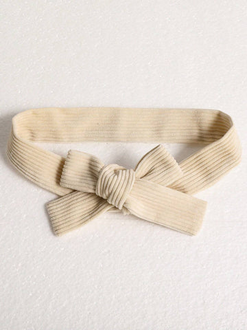 Young Girl Casual Ribbed Pocket & Flap Detachable Belt Decor Dress