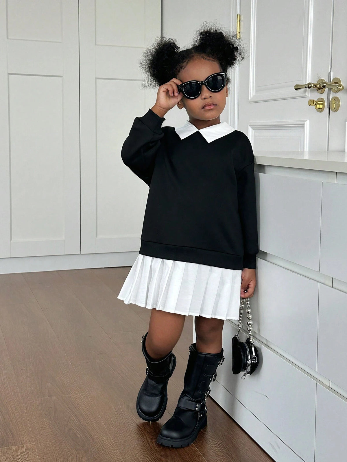 Young Girl Casual School Style 2 In 1 Hoodie Dress, Suitable For Daily Casual Wear At Home Or Outdoor