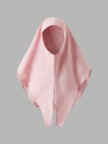 Young Girl Casual Solid Color Ruffle Trim Long Sleeve Dress