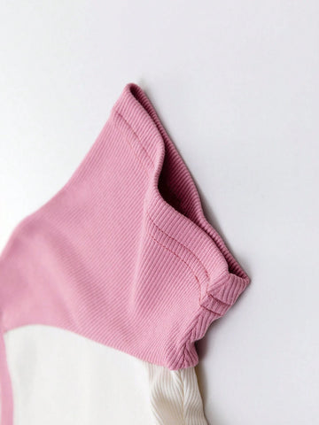 Young Girl Colorblock T-Shirt & Patchwork Dress Summer Princess Dress Outfit For Kids, 2024 New Arrival