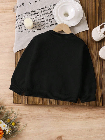 Young Girl Colorful 3D Floral Loose Casual Sweater