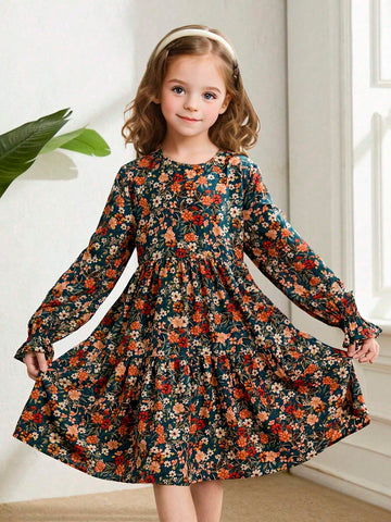 Young Girl Cute Pink 3D ButterFly Shaped Cap Sleeve Dress, Fashionable, For Halloween, For Christmas, Great For Casual & Daily Wear & School Daily & Home Wear & Holiday Wear In Autumn & Winter