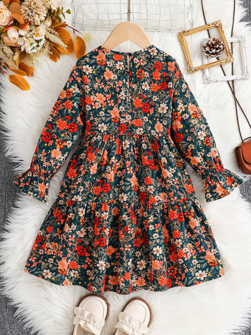 Young Girl Cute Pink 3D ButterFly Shaped Cap Sleeve Dress, Fashionable, For Halloween, For Christmas, Great For Casual & Daily Wear & School Daily & Home Wear & Holiday Wear In Autumn & Winter