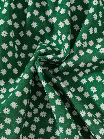 Young Girl Cute Polka Dot Print Ruffle Trim Cami Dress For Summer Party Gift