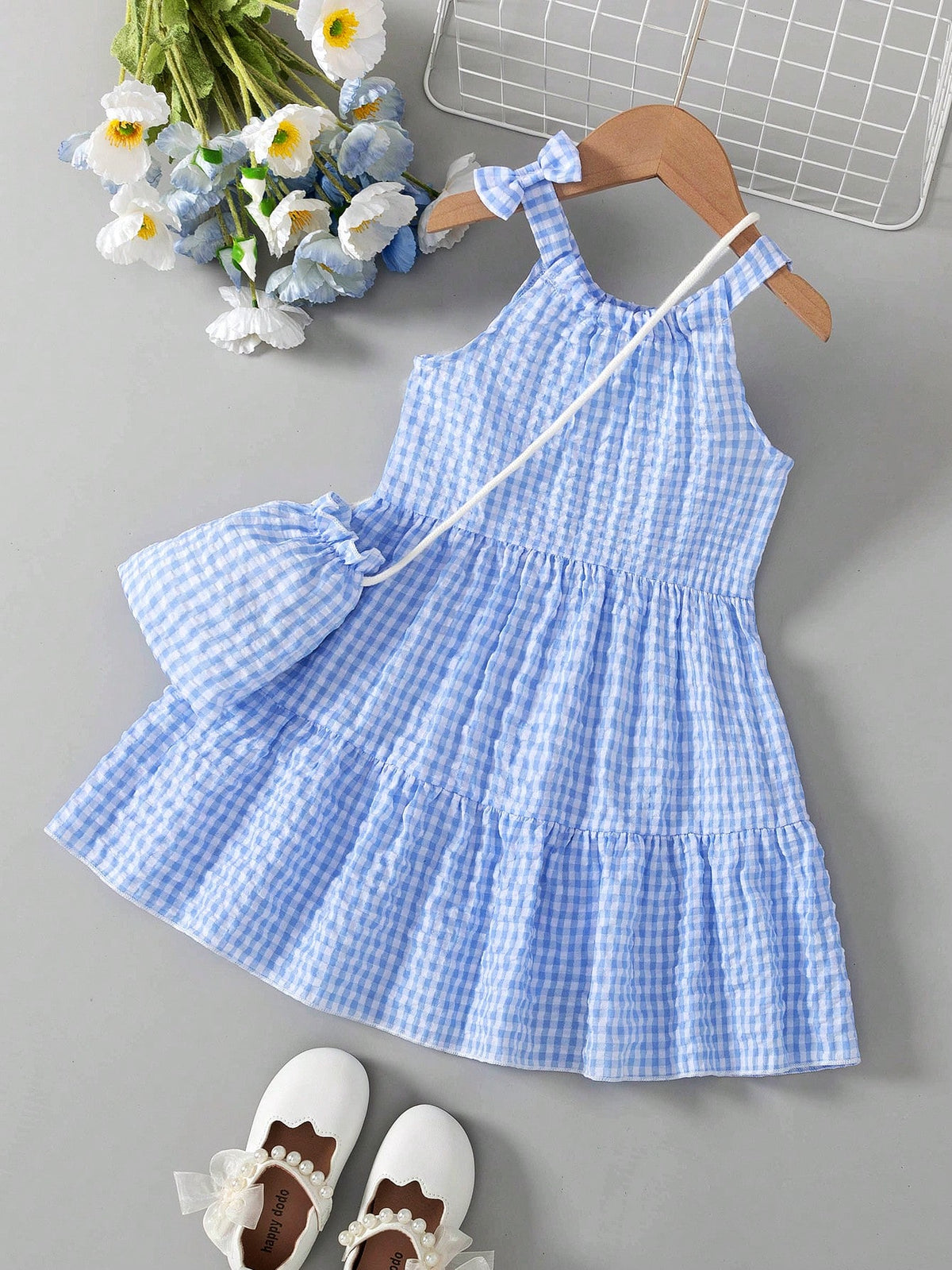Young Girl Ditsy Floral Tutu Dress, Summer