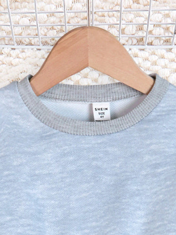 Young Girl Dress, Autumn/Winter New Casual Loose Pullover Letter Print Sweatshirt Long Sleeve Mini Dress