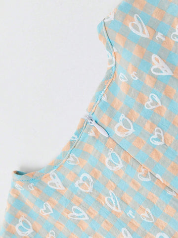 Young Girl Dress Children's Flying Sleeve Princess Dress, Summer 2024 New Style Girls' Fashionable Summer Dress