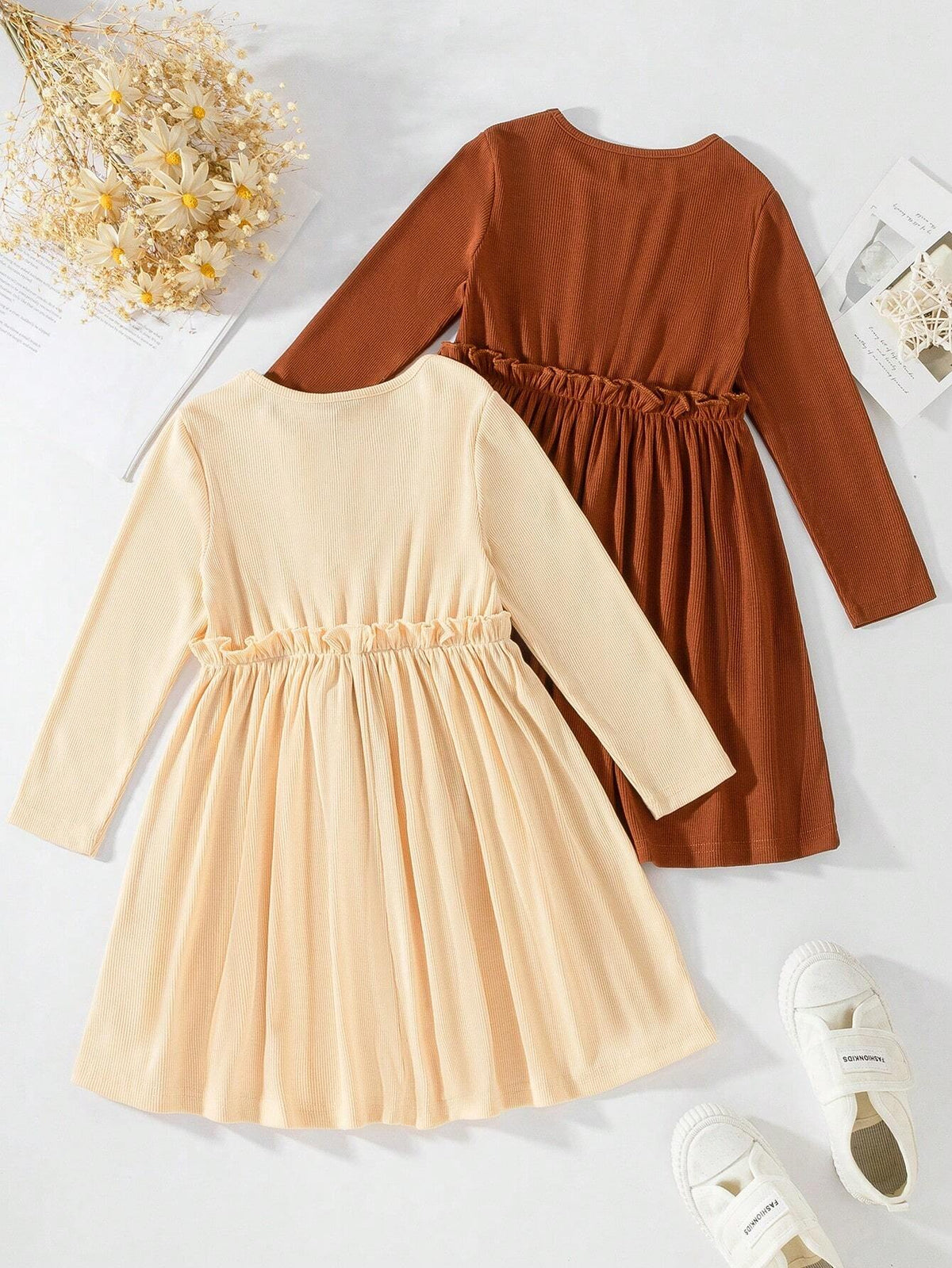Young Girl Fashion Casual Cool Elegant Lady Red Dress, Patchwork Fuzzy Fabric, Suitable For Birthday Gift, New Year Gift