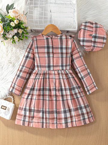Young Girl Fashion Elegant Floral Print Ruffled Waistband Bow Layered Dress