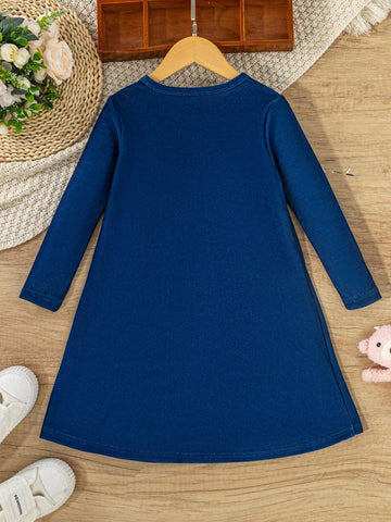 Young Girl Fashionable Casual Basic Sweet Elegant Plush Striped Scarf With Bear, Warm And Cozy; Suitable For Parties, Outings, Shopping, Vacations, And Daily Wear, Spring And Autumn; Sweet Darling Girl Long Sleeve Bodycon Dress