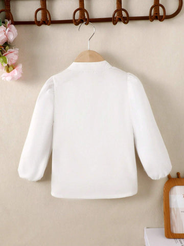 Young Girl Fashionable Discount Lantern Sleeve Shirt, Summer