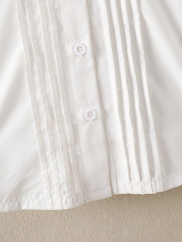 Young Girl Fashionable Discount Lantern Sleeve Shirt, Summer