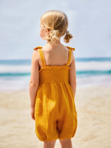 Young Girl Holiday Casual Comfortable Elegant Beautiful Jumpsuit