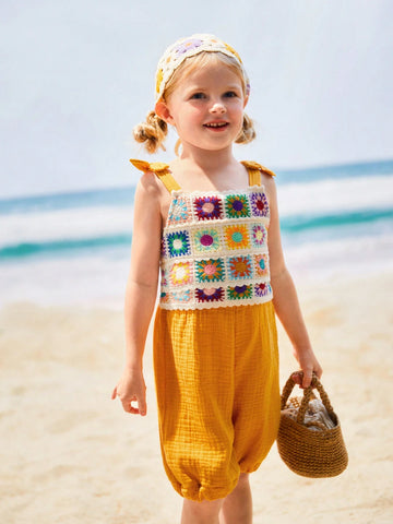 Young Girl Holiday Casual Comfortable Elegant Beautiful Jumpsuit