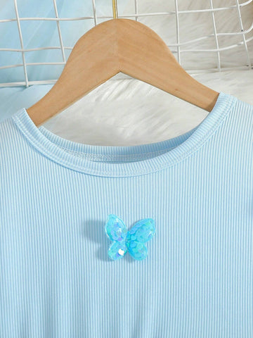 Young Girl Icy Princess Sweet Tulle Puff Skirt
