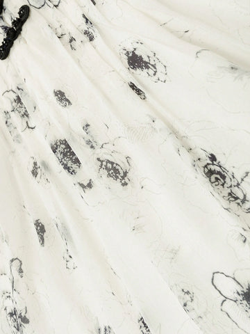 Young Girl Ink Style Dress Chinese Style Costume Children Summer Clothes 2020 New Arrival