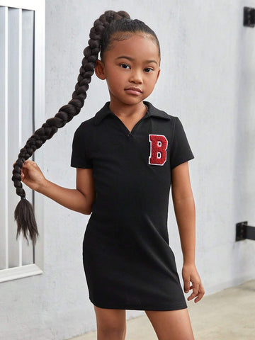 Young Girl Knitted Camouflage Pattern Round Neck Bodycon Casual Dress