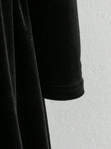 Young Girl Lace Patchwork Color Block Front Button Elegant Long Sleeve Dress