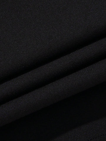 Young Girl Letter Printed Short Sleeve T-Shirt, Summer Casual