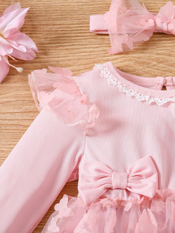 Young Girl Long Sleeve Casual Minimalist Everyday Dress