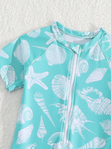 Young Girl New Stylish Women Printed One-Piece Swimsuit