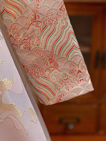 Young Girl Pink Jacquard High-End Mini Dress, Traditional Chinese Tang Suit Style, Chinese New Year Cheongsam