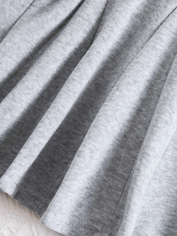 Young Girl Polo Collar Vintage Waist Flattering Dress, High-End High-Quality A-Line Dress, Academic Style Elegant Dress