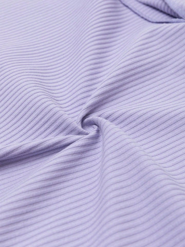 Young Girl Purple Dress For Children 2024 New Summer High-Waisted French Soft Dress With Princess Style And Slim Fit