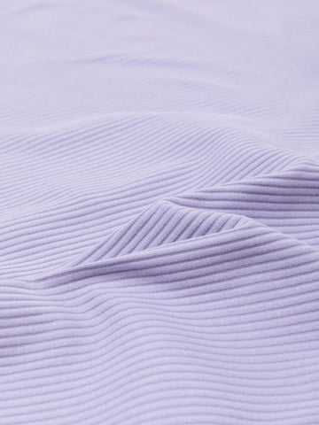 Young Girl Purple Dress For Children 2024 New Summer High-Waisted French Soft Dress With Princess Style And Slim Fit