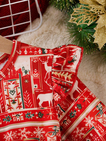 Young Girl Round Neck Long Sleeve Solid Color Patchwork Drawstring Casual Holiday Dress