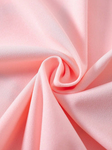 Young Girl Spring/Autumn Heart Print Long Sleeve Hoodie And Pants Set For Daily Wear