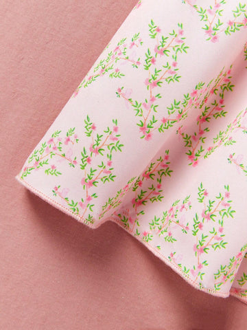 Young Girl Summer Elegant And Classical Charming Floral Vacation Casual Dress For College Style