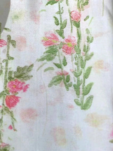 Young Girl Summer Holiday Floral Print Ruffle Hem Dress