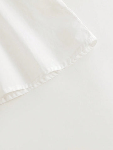 Young Girl Sweet And Cute Doll Collar Bubble-Sleeved Short Dress Summer