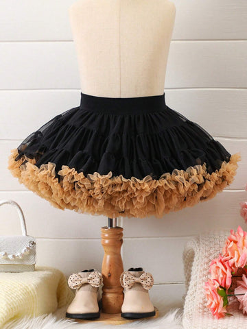 Young Girl Tutu Skirt, 2024 Spring/Summer New Style Fluffy Skirt, Baby Children Fashionable Pettiskirt