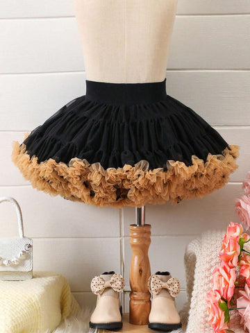 Young Girl Tutu Skirt, 2024 Spring/Summer New Style Fluffy Skirt, Baby Children Fashionable Pettiskirt