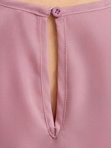 Young Girl V-Neck Slim Fit Casual Shift Dress